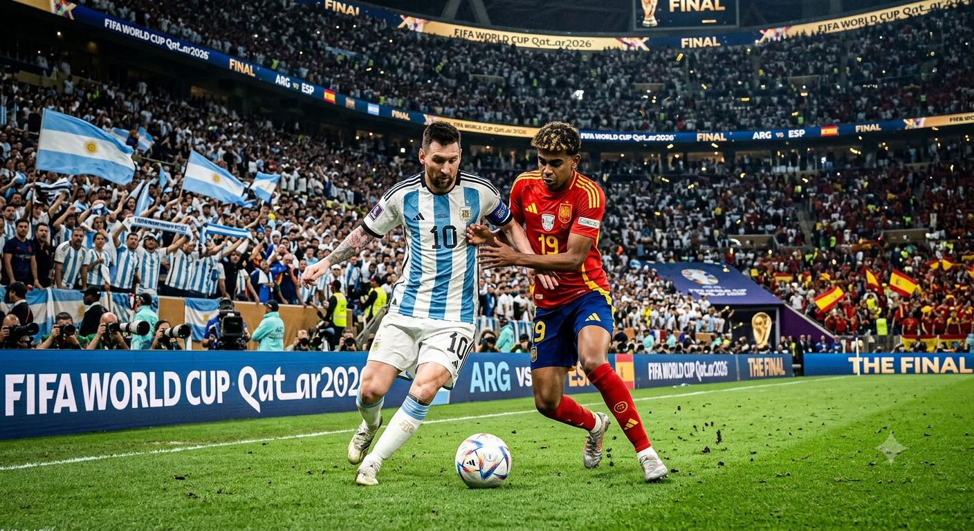 Lionel Messi Argentinien vs Lamine Yamal Spanien FIFA WM Finale 2026